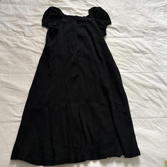 Tsumori Chisato Black crinkle plisse babydoll dress with button-up detailing - Picture 4 of 7